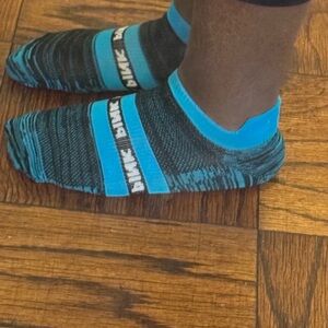 PINK Victoria's Secret Black and Yellow Athletic Socks